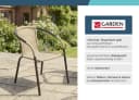 LC Garden Stapelstuhl Garvista Schwarz Gartenstuhl mit Armlehnen Bild 3