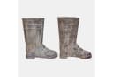Mirabeau Deko-Stiefel 2er Set Arlivonne antikgrau Eisen Bild 3