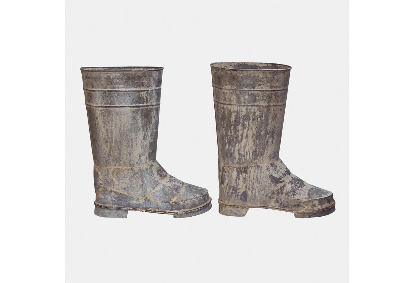 Mirabeau Deko-Stiefel 2er Set Arlivonne antikgrau Eisen - Bild 3
