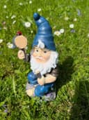 Geschenk-Himmel Gartenzwerg 4er-Set - Lustige Dekofiguren 22cm Bild 4