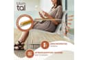 Blumtal Gartenlounge-Set 3-tlg. Grau Stahl & Glas Bild 1