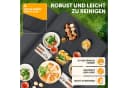 Blumtal Bierzeltgarnitur 3er Set - 2X Bierbank + 1x Biertisch, tragstarke Biertischgarnitur klappbar für 8 Personen mit Tragegriff Bild 5
