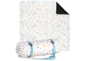 Blumtal Picknickdecke Premium Boho Terrazzo Design Wasserabweisend Bild 2