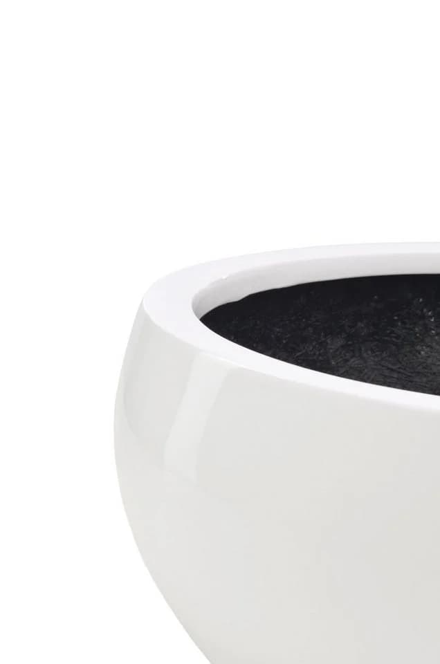 Flingora Pflanzschale Alodie Fiberglas Weiß