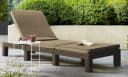Amagohome Gartentisch Beistelltisch Weiß Metall Klappbar Bild 4