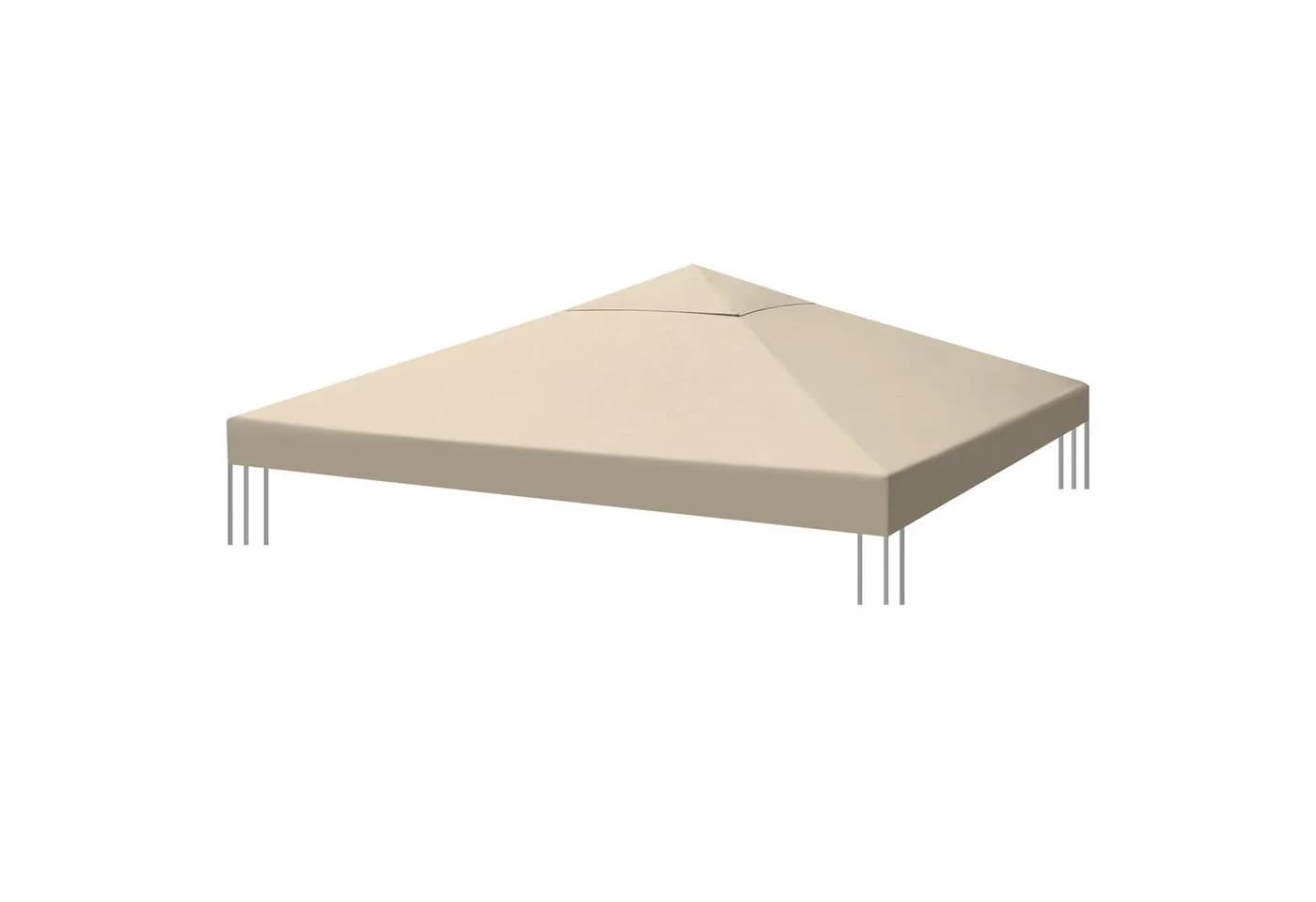 Sekey Pavillon-Ersatzdach 3x3m Taupe wasserdicht UV-Schutz - Bild 2