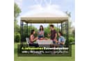 Sekey Pavillon-Ersatzdach 3x3m Taupe wasserdicht UV-Schutz Bild 4