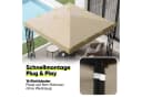 Sekey Pavillon-Ersatzdach 3x3m Taupe wasserdicht UV-Schutz Bild 5