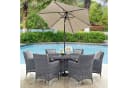 Sekey Sonnenschirm 220 cm Windfest UV-Schutz 50+ Bild 1