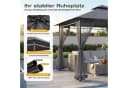 Sekey Gartenpavillon 3x3m Grau mit Moskitonetz & Doppeldach Bild 1