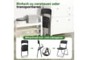 Sekey Klappstuhl Gartenstuhl Polyrattan Campingstuhl Wasserdicht Schwarz Bild 1