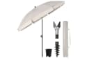 Sekey Sonnenschirm Ø160 cm UV50+ Graubeige mit Tragetasche Bild 2