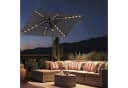 Sekey Sonnenschirm 210 x 140 cm Aluminum mit LED-Solar-Beleuchtung Bild 1