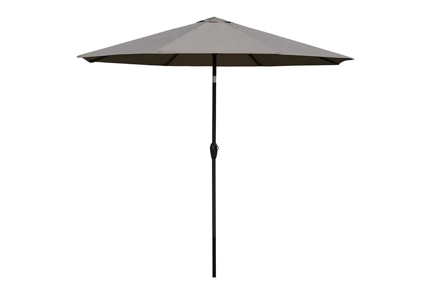 Sekey 8-Eckiger Marktschirm 330cm Braun mit Kurbel & LED
