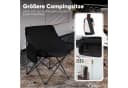 SUNULA Campingstuhl Faltbar mit Tragetasche Schwarz 2er Set Bild 5