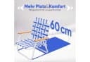 Sekey Campingstuhl Faltbar mit Buchenholz-Armlehnen Blau/Weiß Bild 3