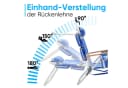Sekey Campingstuhl Alu Faltbar mit Holz-Armlehnen Bild 1