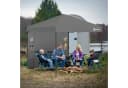 Sekey Pavillon-Seitenwand Grau Multifunktional mit 6 Taschen Bild 1