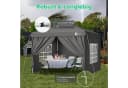 SUNULA Faltpavillon 3x3 m Gartenpavillon mit 4 Seitenteilen Bild 4