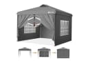 Sekey Faltpavillon 3x3 mit Seitenteilen wasserdicht, Pavillon winterfest und wasserdicht, mit 4 Seitenteilen Bild 2