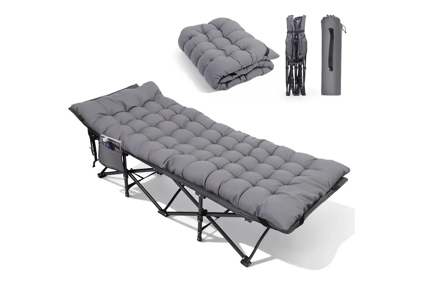 Sekey Campingbett Klappbar mit Perlschaum-Matte - Bild 2