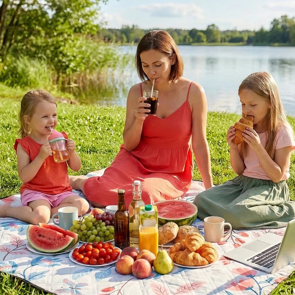 Sekey Picknickdecke 3-Schicht Wasserdicht 200x200 cm