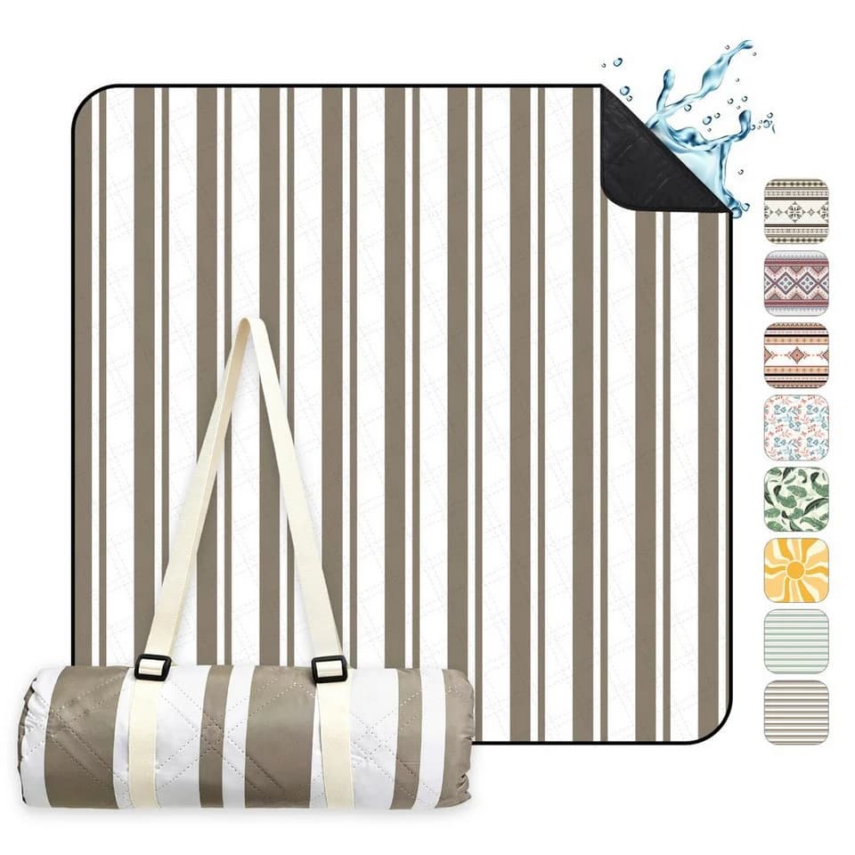 Sekey Picknickdecke Wasserdicht 200x200 cm 3-Schicht - Bild 2