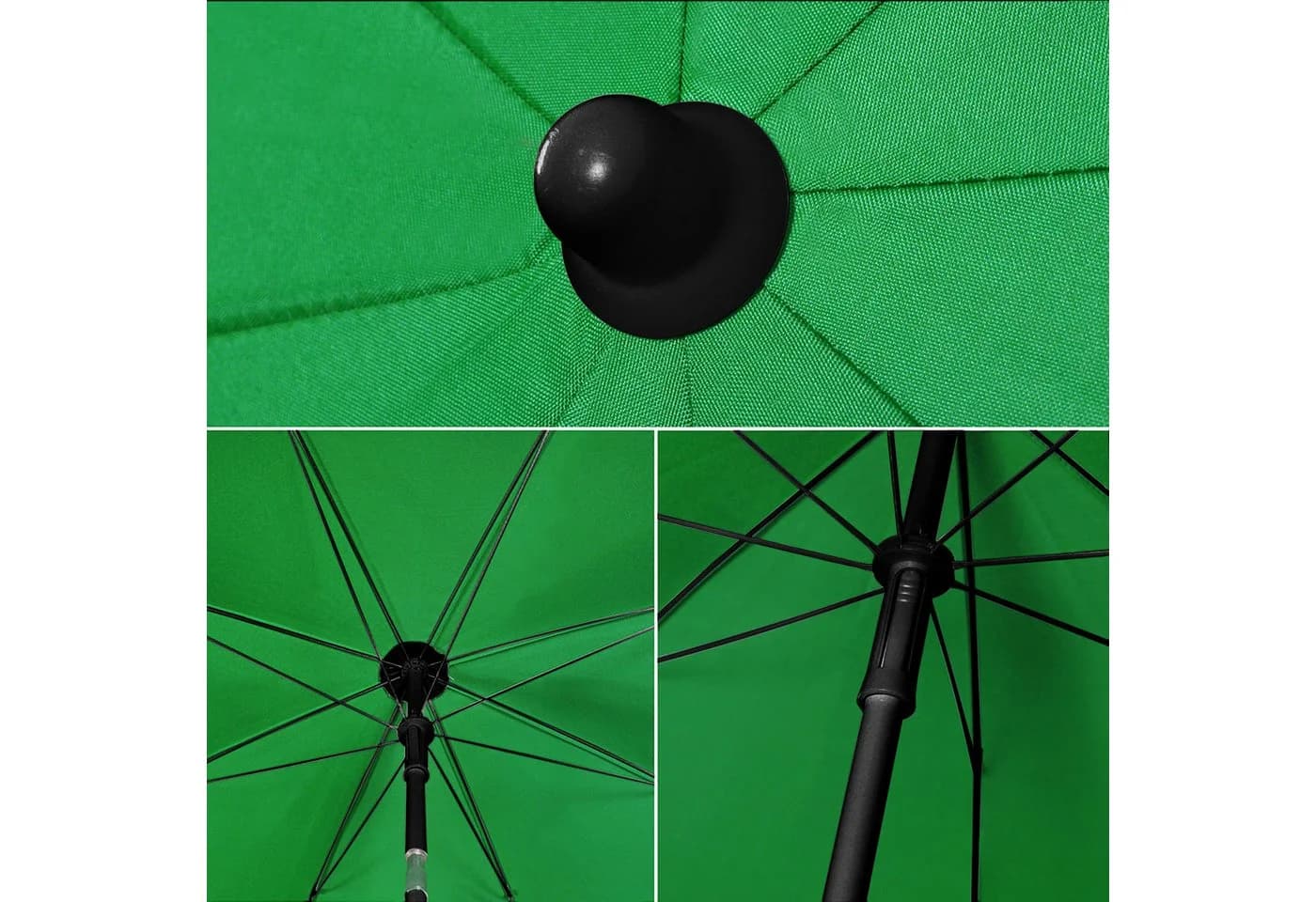 Sekey Sonnenschirm 180 cm Grün mit Schutzhülle - Bild 5