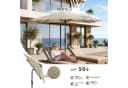 Sekey Sonnenschirm Rechteckig 300x200 cm Taupe mit Kurbel & UV50+ Bild 3