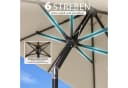 Sekey Sonnenschirm Rechteckig 300x200 cm Taupe mit Kurbel & UV50+ Bild 4