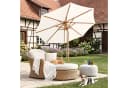 Sekey Sonnenschirm 300x300 cm Holzoptik Creme Bild 1