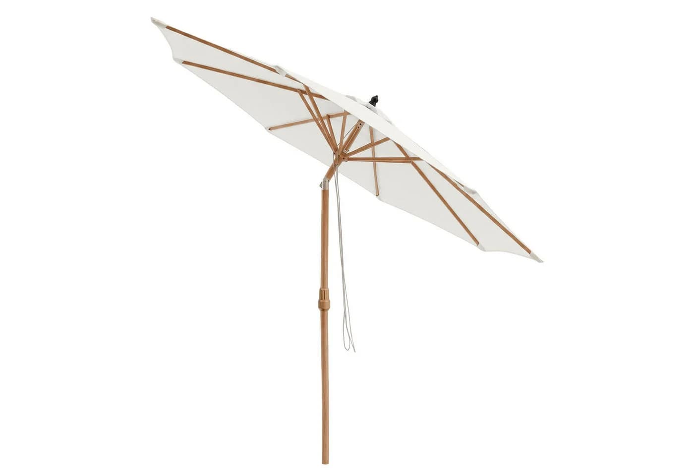 Sekey Sonnenschirm 300x300 cm Holzoptik Creme - Bild 5