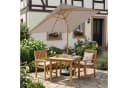 Sekey Sonnenschirm 200x150 cm Holzoptik Balkonschirm Knickbar Bild 1