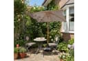 Sekey Sonnenschirm 200x150 cm Holzoptik Balkonschirm Knickbar Bild 3