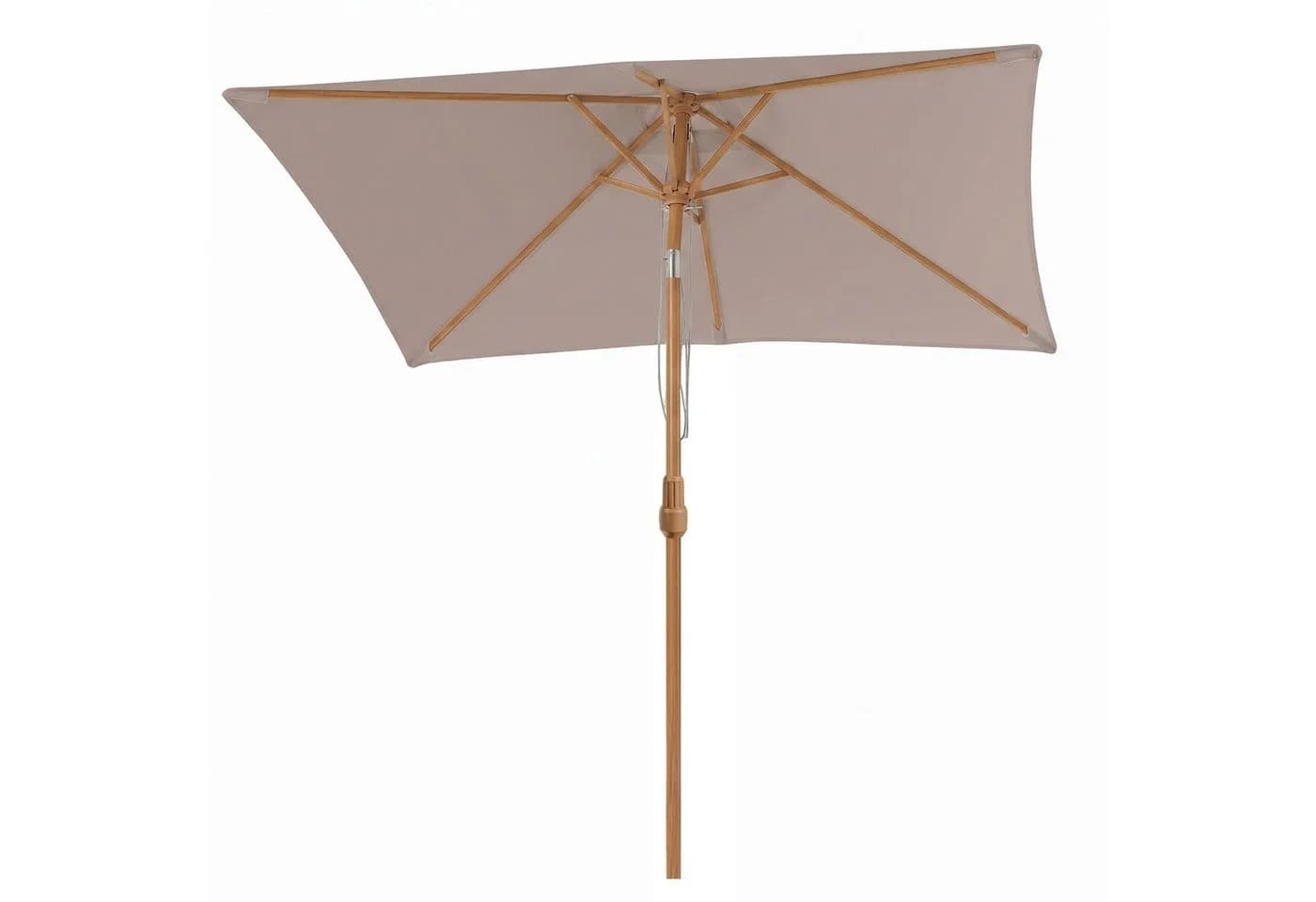 Sekey Sonnenschirm 200x150 cm Holzoptik Balkonschirm Knickbar - Bild 5
