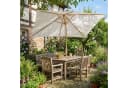 Sekey Sonnenschirm 300x200 cm Creme Holzoptik Marktschirm Bild 2