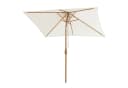 Sekey Sonnenschirm 300x200 cm Creme Holzoptik Marktschirm Bild 4