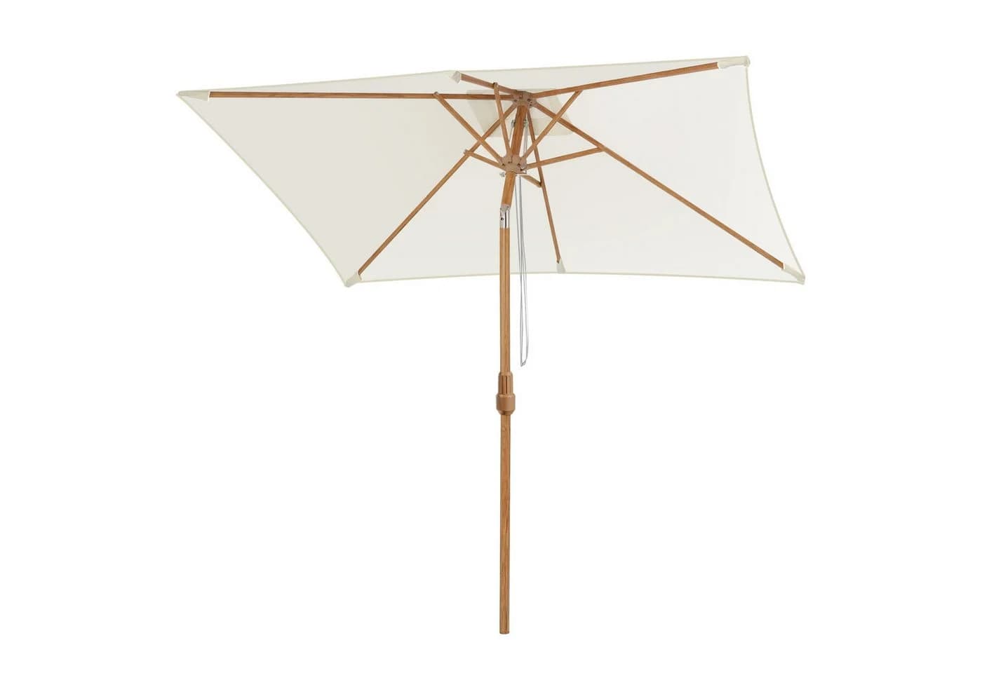 Sekey Sonnenschirm 300x200 cm Creme Holzoptik Marktschirm - Bild 4