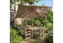 Sekey Sonnenschirm 300x200 cm Taupe Holzoptik Knickbar Bild 2