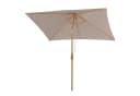 Sekey Sonnenschirm 300x200 cm Taupe Holzoptik Knickbar Bild 4