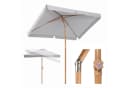 Sekey Rechteckschirm Sonnenschirm Hellgrau UV50+ Knickbar Bild 2