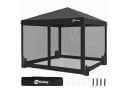 Sekey Faltpavillon 3x3m Schwarz mit Moskitonetz Bild 2