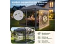 Sekey Faltpavillon 3x3m Grau mit Moskitonetz & Sandsäcken Bild 1