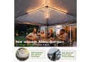 Sekey Faltpavillon Grau mit Solar-LED-Beleuchtung und UPF 50+ Bild 3