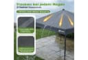 Sekey Faltpavillon Grau mit Solar-LED-Beleuchtung und UPF 50+ Bild 4