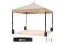 Sekey Faltpavillon 300x300 cm mit Solar-LED-Beleuchtung Taupe Bild 2