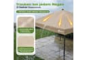 Sekey Faltpavillon 300x300 cm mit Solar-LED-Beleuchtung Taupe Bild 4