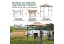 Sekey Grillpavillon Faltbar 250x150cm Taupe Wasserdicht Bild 1