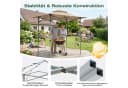 Sekey Grillpavillon Faltbar 250x150cm Taupe Wasserdicht Bild 4