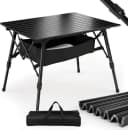 Sekey Aluminium Campingtisch Faltbar Höhenverstellbar Schwarz Bild 2